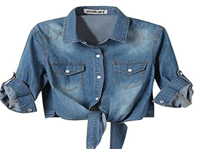 best women denim shirts